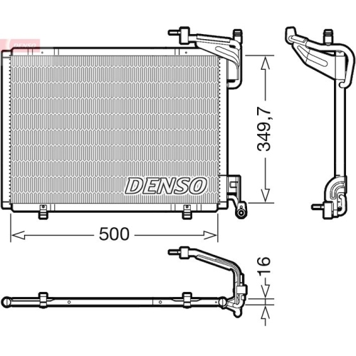 DENSO Kondensator, Klimaanlage