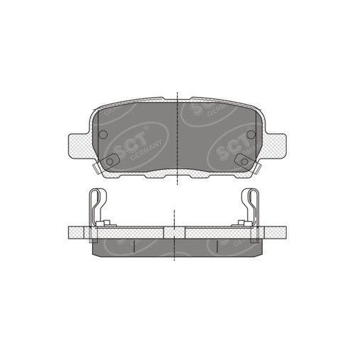 SCT - MANNOL Bremsbelagsatz, Scheibenbremse