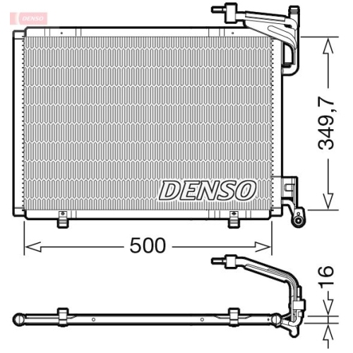 DENSO Kondensator, Klimaanlage