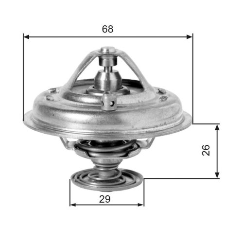 GATES Thermostat, Kühlmittel