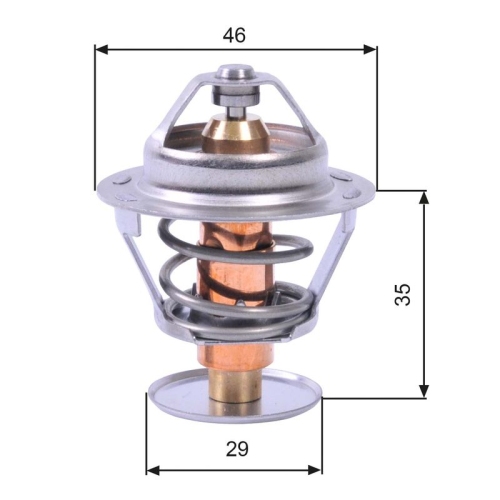 GATES Thermostat, Kühlmittel