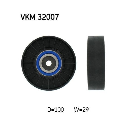 SKF Umlenk-/Führungsrolle, Keilrippenriemen
