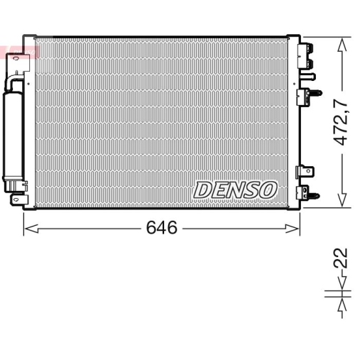 DENSO Kondensator, Klimaanlage