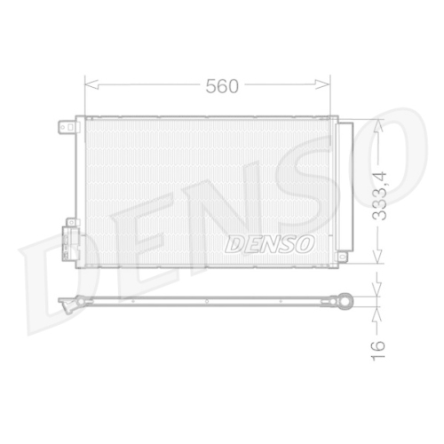 DENSO Kondensator, Klimaanlage