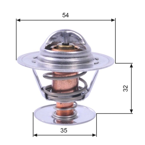 GATES Thermostat, Kühlmittel