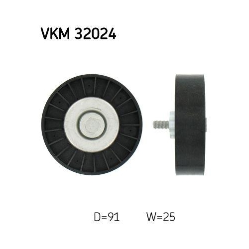 SKF Umlenk-/Führungsrolle, Keilrippenriemen