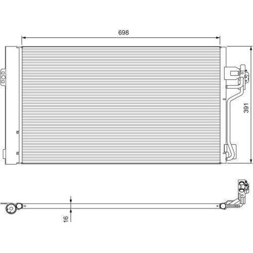 VALEO Kondensator, Klimaanlage