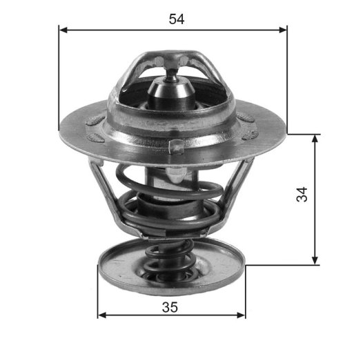 GATES Thermostat, Kühlmittel