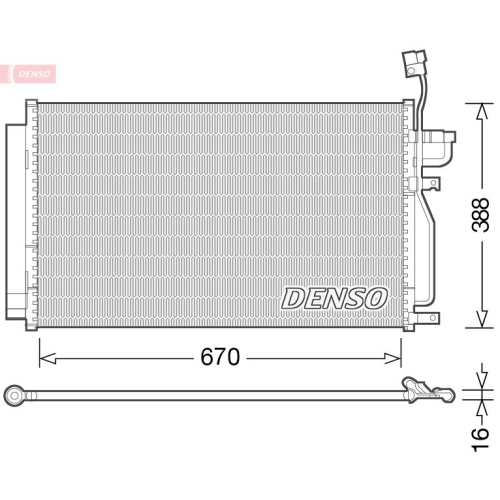 DENSO Kondensator, Klimaanlage