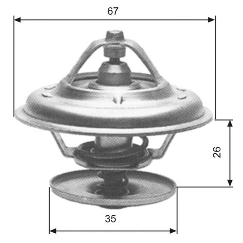 GATES Thermostat, Kühlmittel