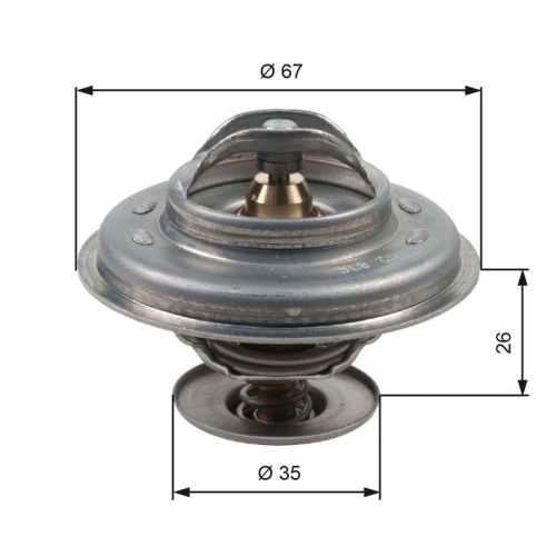 GATES Thermostat, Kühlmittel