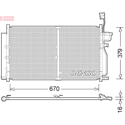 DENSO Kondensator, Klimaanlage