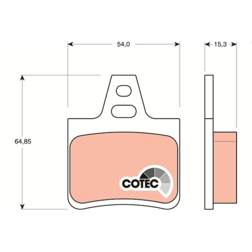 TRW Bremsbelagsatz, Scheibenbremse COTEC