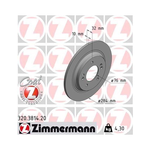 ZIMMERMANN Bremsscheibe COAT Z