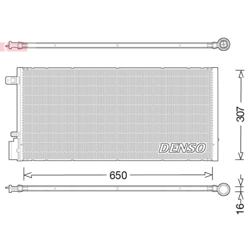 DENSO Kondensator, Klimaanlage