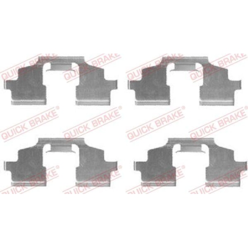 QUICK BRAKE Zubeh&ouml;rsatz, Scheibenbremsbelag