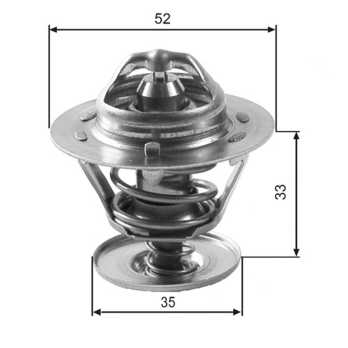 GATES Thermostat, Kühlmittel