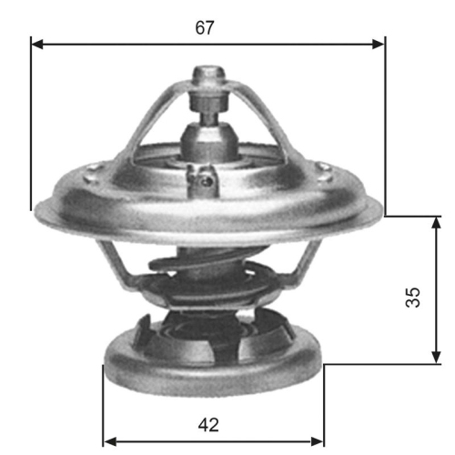 GATES Thermostat, Kühlmittel