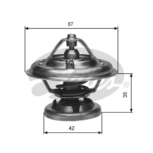 GATES Thermostat, Kühlmittel