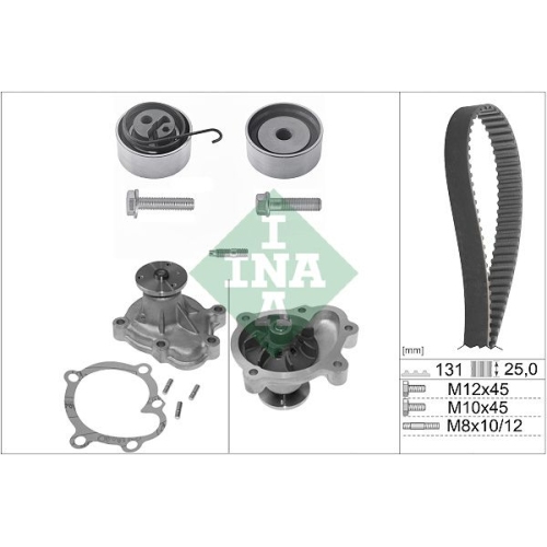 Schaeffler INA Wasserpumpe + Zahnriemensatz