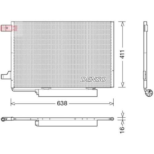 DENSO Kondensator, Klimaanlage