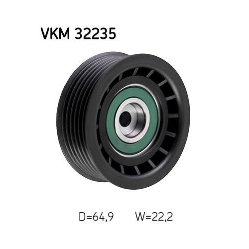 SKF Umlenk-/F&uuml;hrungsrolle, Keilrippenriemen