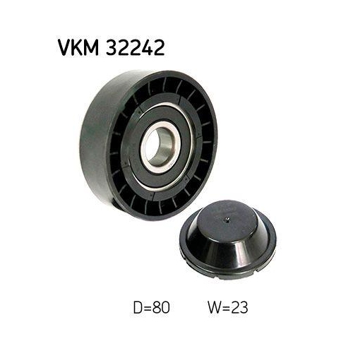 SKF Umlenk-/F&uuml;hrungsrolle, Keilrippenriemen