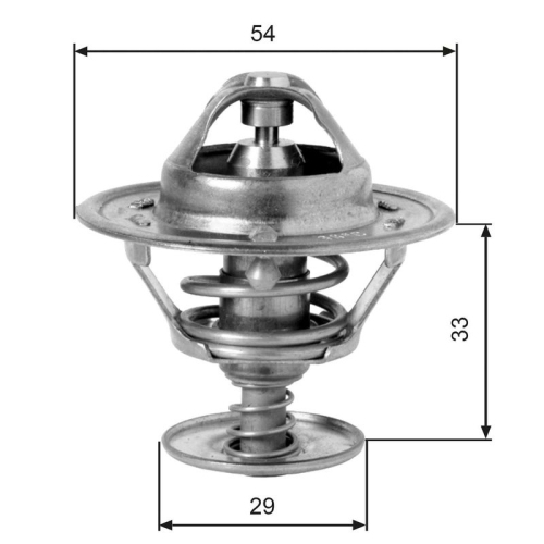 GATES Thermostat, Kühlmittel