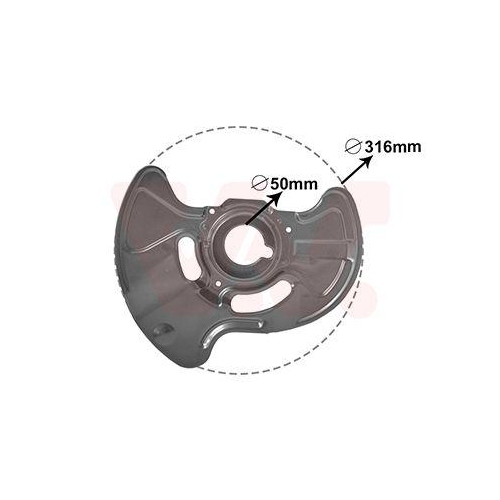 VAN WEZEL Spritzblech, Bremsscheibe