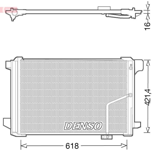 DENSO Kondensator, Klimaanlage