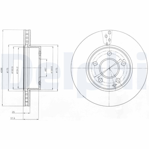 DELPHI Bremsscheibe