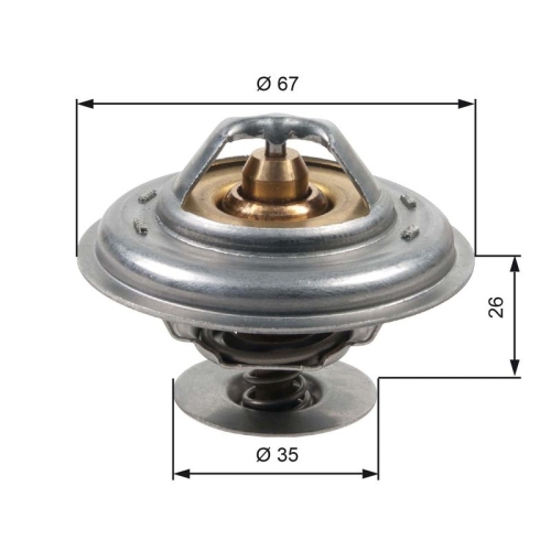 GATES Thermostat, Kühlmittel