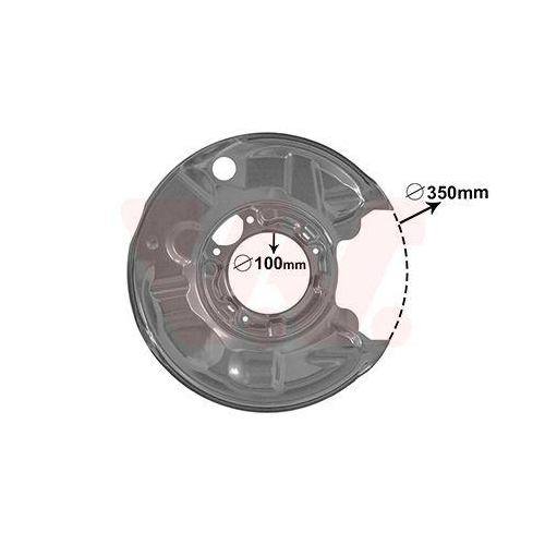 VAN WEZEL Spritzblech, Bremsscheibe