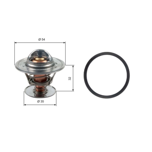 GATES Thermostat, Kühlmittel