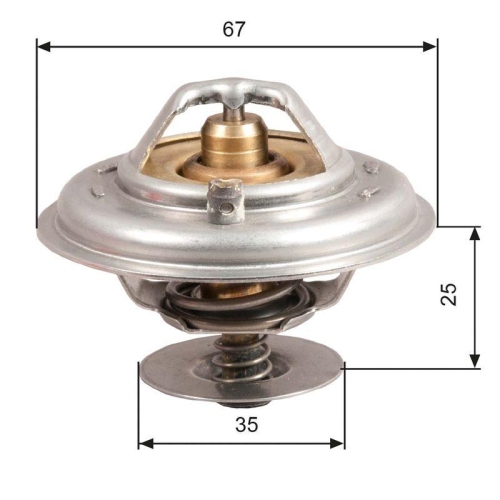 GATES Thermostat, Kühlmittel