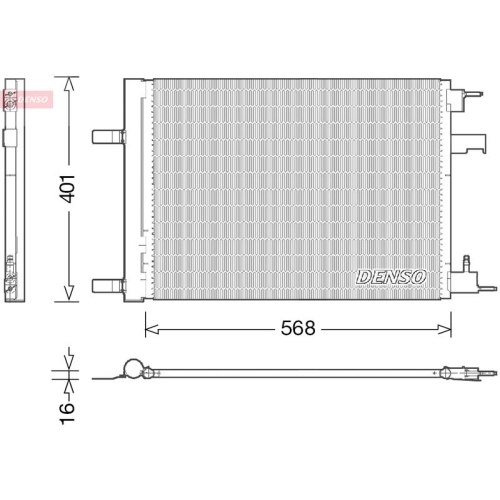 DENSO Kondensator, Klimaanlage
