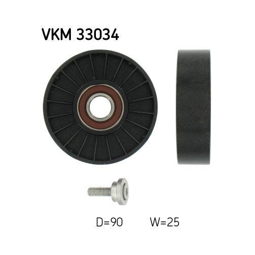 SKF Umlenk-/F&uuml;hrungsrolle, Keilrippenriemen