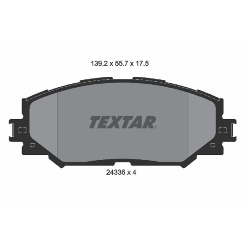 TEXTAR Bremsbelagsatz, Scheibenbremse