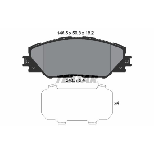 TEXTAR Bremsbelagsatz, Scheibenbremse
