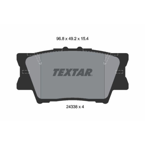 TEXTAR Bremsbelagsatz, Scheibenbremse