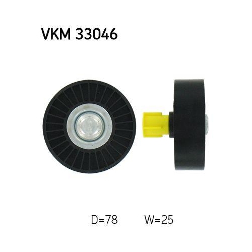 SKF Umlenk-/F&uuml;hrungsrolle, Keilrippenriemen