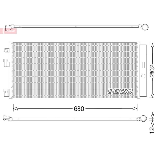 DENSO Kondensator, Klimaanlage