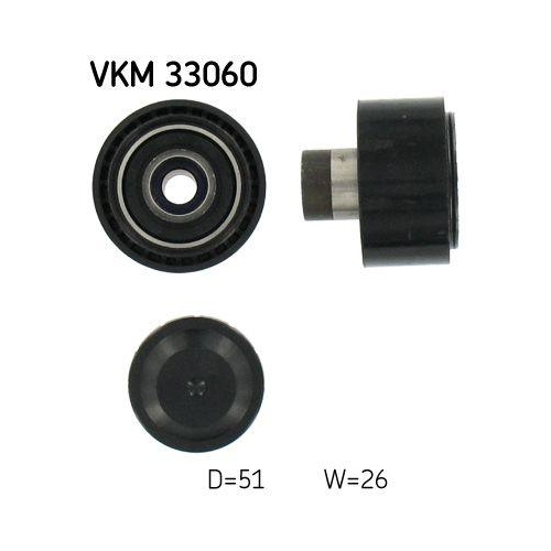 SKF Umlenk-/F&uuml;hrungsrolle, Keilrippenriemen