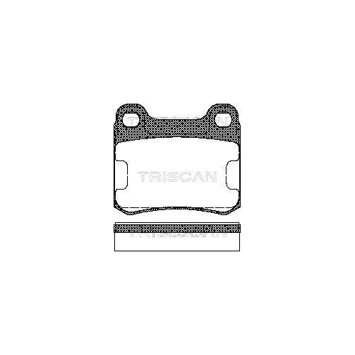 TRISCAN Bremsbelagsatz, Scheibenbremse