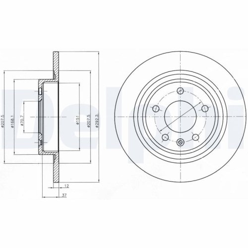 DELPHI Bremsscheibe