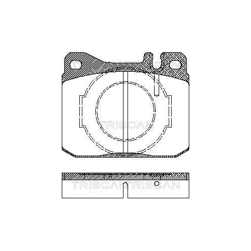TRISCAN Bremsbelagsatz, Scheibenbremse