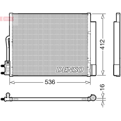 DENSO Kondensator, Klimaanlage