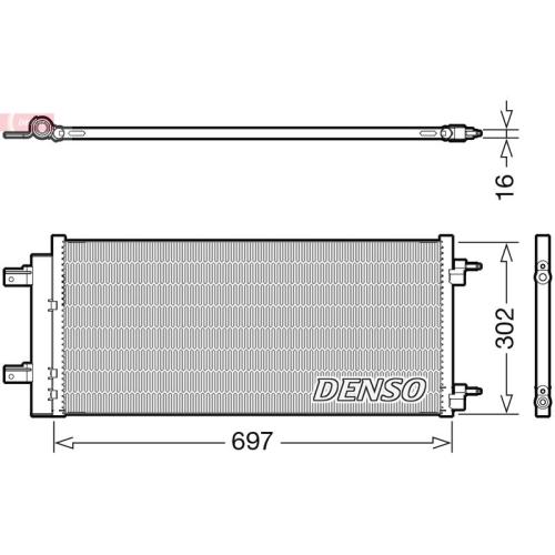 DENSO Kondensator, Klimaanlage