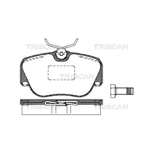 TRISCAN Bremsbelagsatz, Scheibenbremse