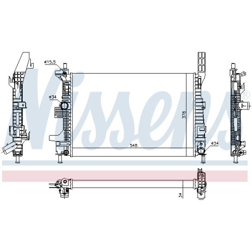 NISSENS Kühler, Motorkühlung
